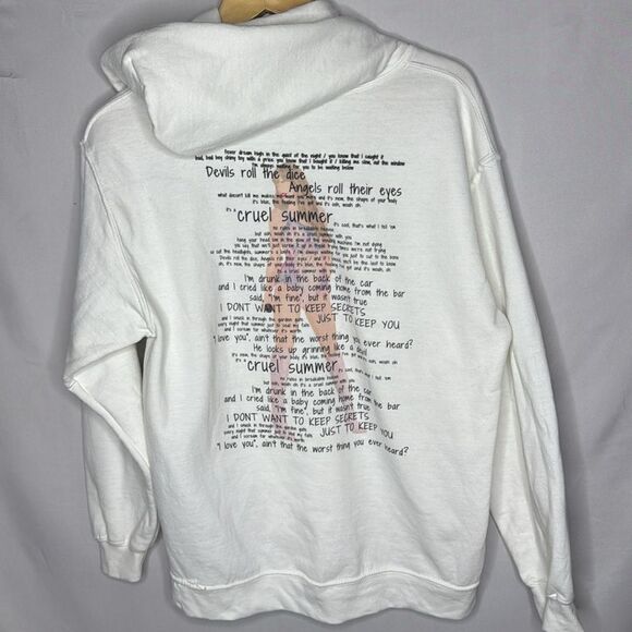 Taylorr Swift Cruel Summer Hoodie Sweatshirt. Size Medium. - Picture 6 of 7